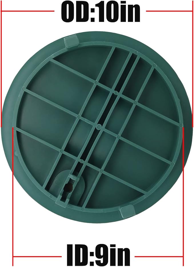 Bandelt 10" Sprinkler Valve Box Cover Lid for Automatic Irrigation Water System Lawn, Yard, Outside-2 Pack