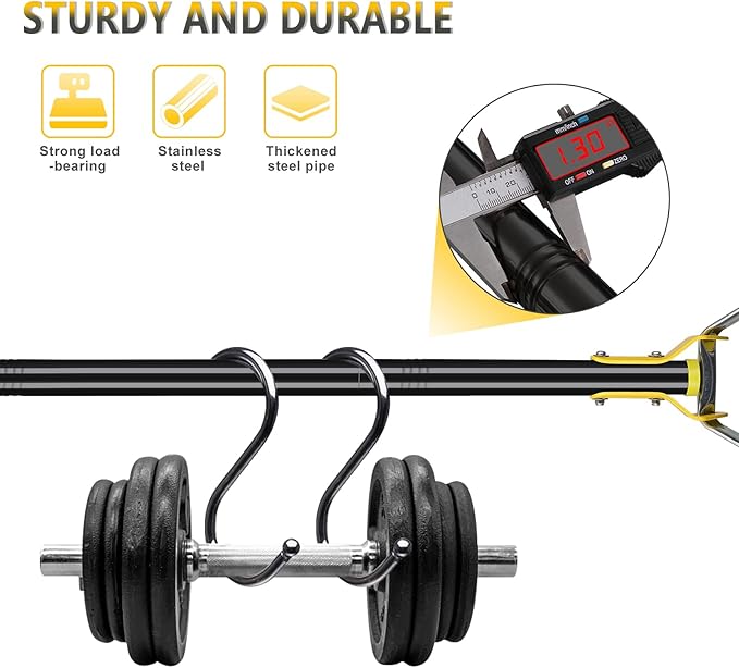 BsBsBest Scuffle Hoe Garden Tool, Stirrup Loop Stirrup Hoe with 72 Inch Adjustable Long Hand, Great for Weeds in Backyard,Vegetable Garden