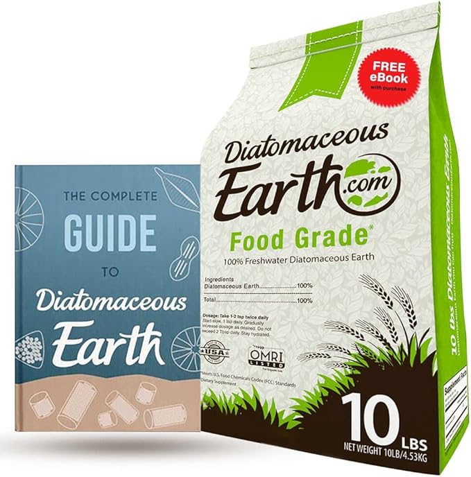 DiatomaceousEarth 10 LBS Food Grade Diatomaceous Earth - 100% Organic All Natural Diamateous Powder - Diametaceous for Humans is Safe Around Children