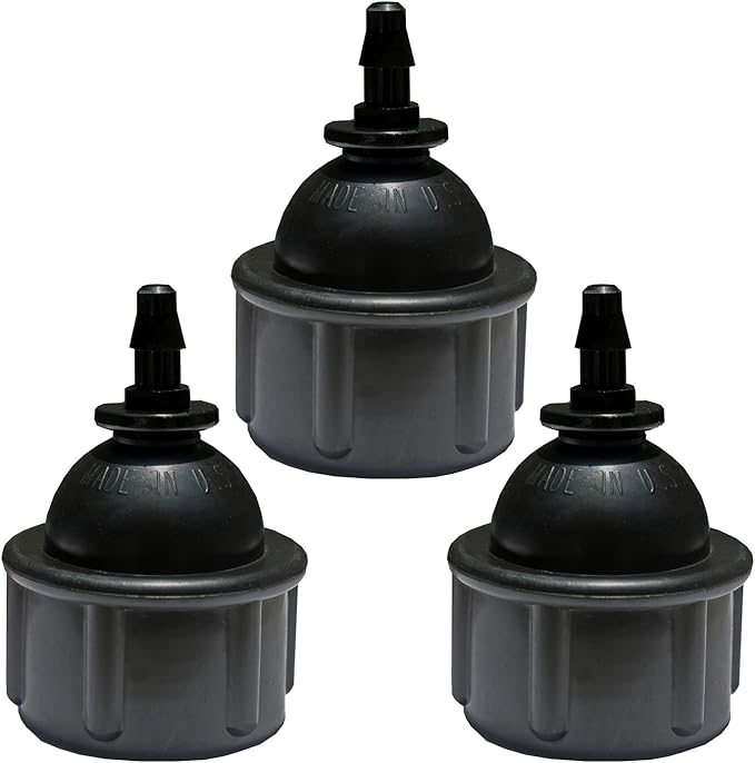 3-Pack 1/4 Inch Drip Irrigation Tubing to Faucet/Garden Hose Adapter - Connector Fittings for 1/4" Tubing x 3/4" FHT