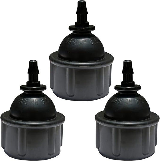 3-Pack 1/4 Inch Drip Irrigation Tubing to Faucet/Garden Hose Adapter - Connector Fittings for 1/4" Tubing x 3/4" FHT