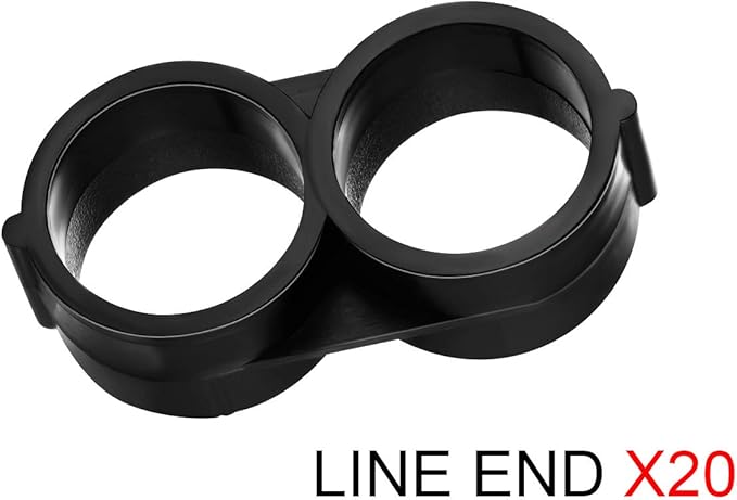 Boao 20 Pack Drip Irrigation Fittings for 1/2 Tubing, 16mm Drip Tubing End Closure Plugs Fitting Kit Drip End Plug Fittings End Cap Connectors for Drip and Sprinkler Systems