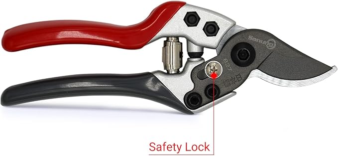 Sanung Pruning Shears Gardening Tools Garden Shears with Sharp High Carbon Steel Teflon Coated Blade and Non-slip Handles, Easy to Trim Tree Branches with Left and Right Hands for Farms