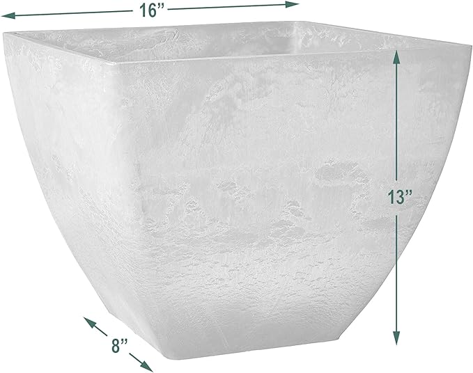 Arcadia Garden Products PSW FB40TC Simplicity Square, 16 x 16 x 13, Terra Cotta Color