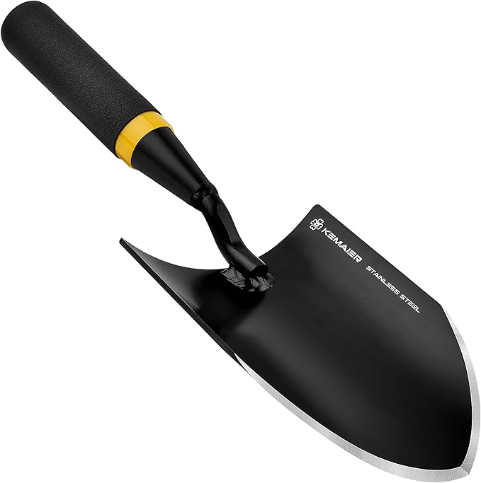 Heavy Duty Gardening Trowel - Strong, Rust - Resistant Stainless Steel - Ergonomic Grip - Excellent Tool for Gardening, Garden Hand Shovel, Trowel Garden Tool