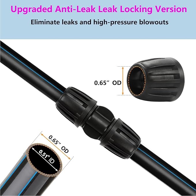 1/2 Inch Irrigation Fitting End Plug (1/2" ID x0.640" OD),10-Piece Drip Line Barb End Cap Connector, Leak-Proof Plug for Garden Irrigation Systems