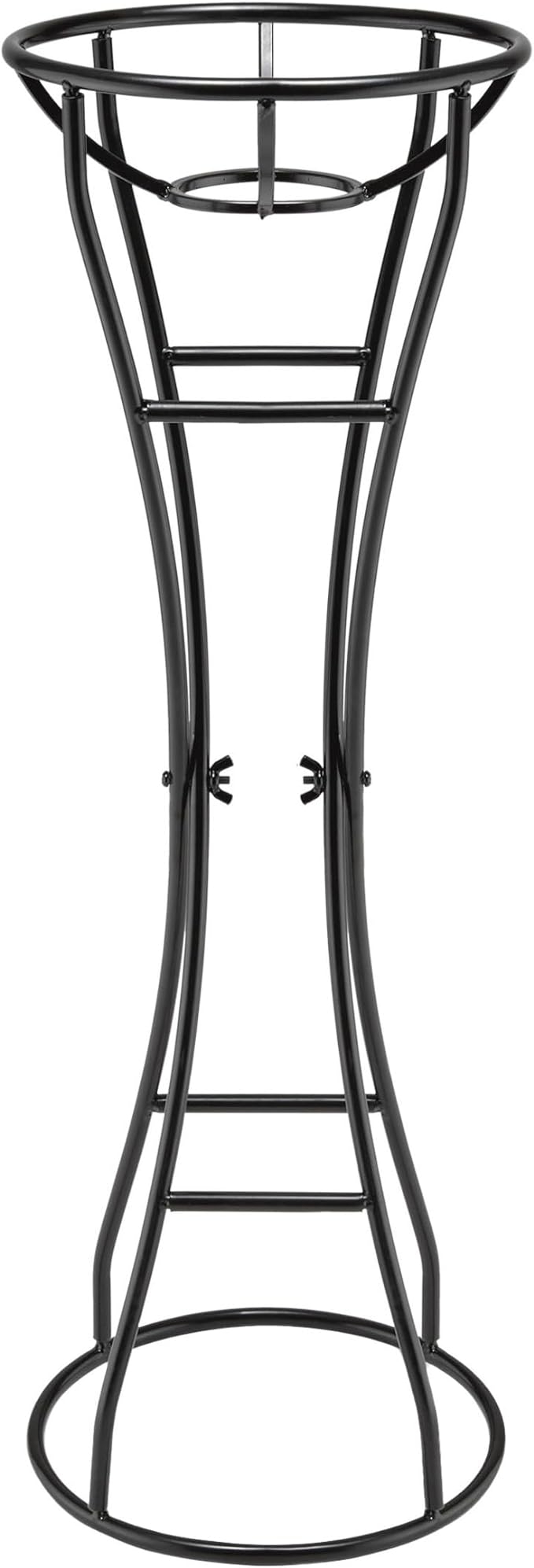 Alpine Corporation 24" Tall Indoor/Outdoor Metal Gazing Globe Display Stand, Black