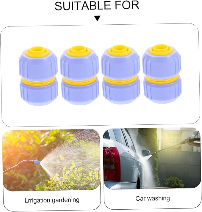 4pcs Barb Hose Fittings Garden Quick Connect Irrigations Thread Fittings Zero g Hose Caps and Plugs G -g 1/2 Inch Hose Repair Garden Kit Quick Loading Decorations Abs