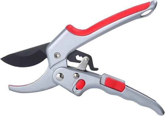 Upgraded Garden Clippers, Adjustable Germany Pruners, Work 3 Times Easier, Professional Pruning Shears, Cutting Rose, Flower, Hedge, Stem, Sharp Gardening Scissors, Arthritis Weak Hand Snips