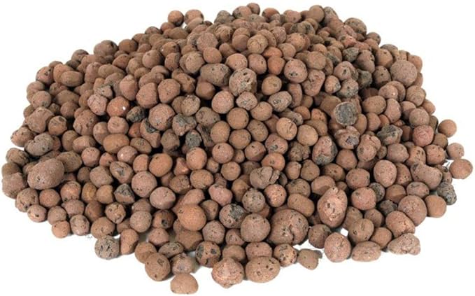 GROW!T GMC10L - 4mm-16mm Clay Pebbles, Brown, (10 Liter Bag) - Made from 100% Natural Clay, Can be used for Drainage, Decoration, Aquaponics, Hydroponics and Other Gardening Essentials