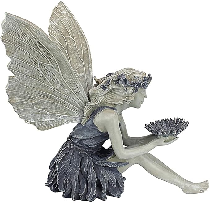 Outdoor Garden Fairy Statue Ornaments, Angel Sculpture Realistic Figurine Decor, Antique Resin Craft Home Table Decorations Lawn Yard Art Porch Patio Housewarming Garden