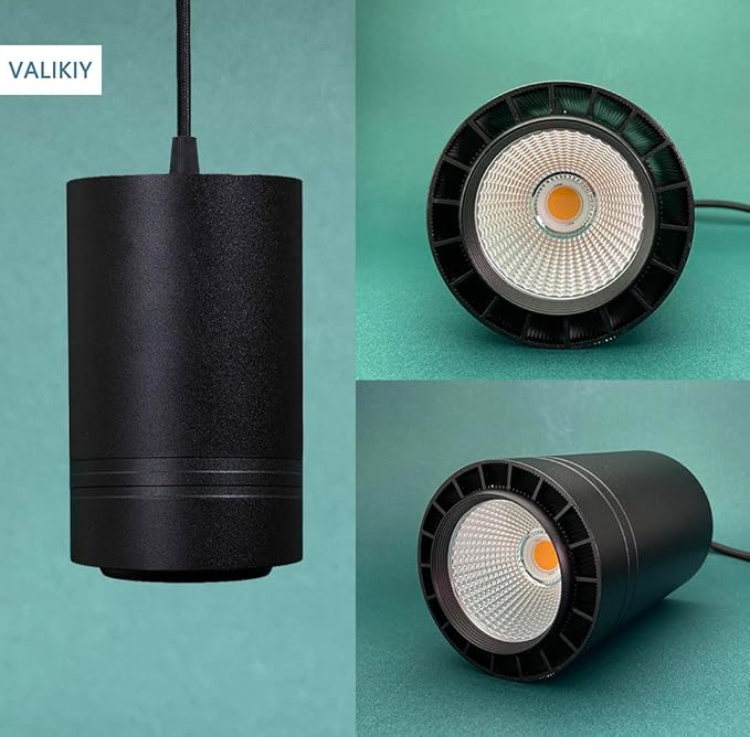 Hanging Grow Light 40W Large, Full Spectrum Warm White Color, with Timer, Plug-in Pendant Grow Lights with 15FT Fabric Power Cord, Decorative Light for Indoor Plants, Flowers