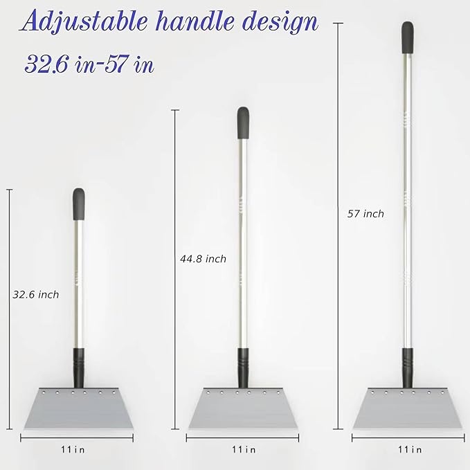 Garden Cleaning Shovel with 54" Adjustable Handle,Multifunctional Stainless Steel Cleaning Snow Shovel for Weeds and Moss,Lawn Edging Scraper Shovel,Outdoor Spade Tool for Weeding,Digging,Ice Removal