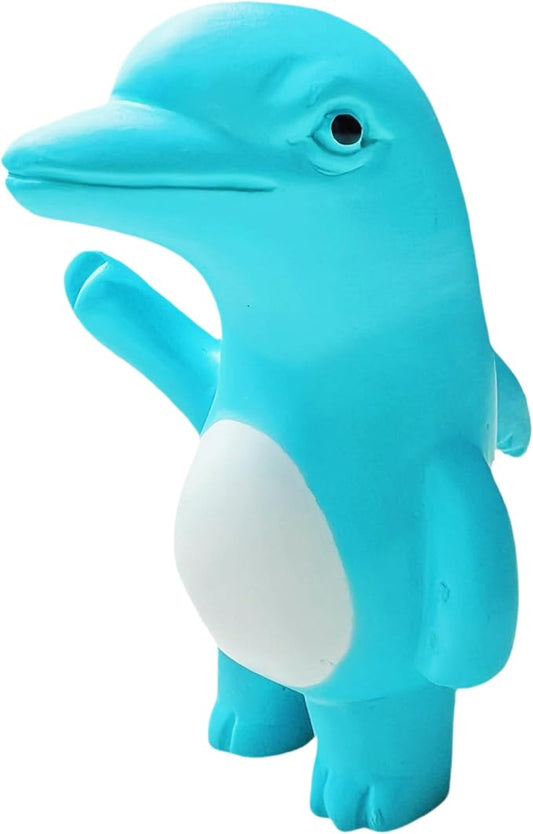 Jxueych Rebellious Dolphin Figurine, Standing 3.5 Inch Resin Garden Statue – The Cutest Blend of Cuteness and Rebellion!