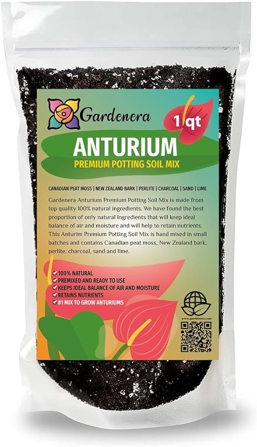 Anthurium Potting Soil - Ensure The Health and Success of Your Plants - 1 Quart