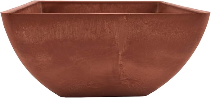 Arcadia Garden Products PSW FBD30TC Simplicity Square Terra Cotta Color