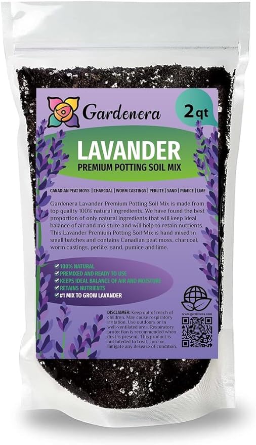 Lavender Planting Medium - Create a Serene and Fragrant Garden Oasis - 2 QUARTS