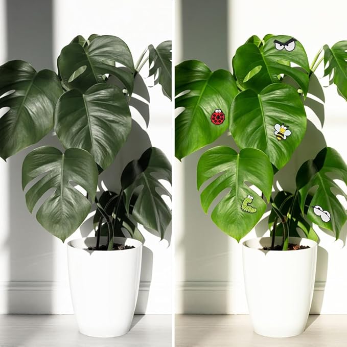 AUAUY Plant Magnets Eyes for Potted Plants, 6PCS Silicone Plant Safe Magnet Charms for Inoor Plant, Cute Plant Accessories Unique Gifts for Plant Lovers Women, Kids