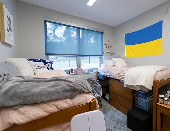 Ukraine Flag 2x3FT Ukrainian National Polyester Flag With 2 Grommets For Patriotic Ukrainian Themed Festival Events Party Decoration(Ukraine, 2x3FT)