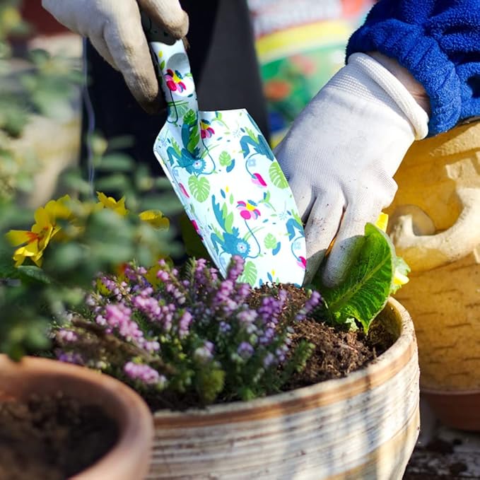 Gardening Gifts for Women,3 PCS Floral Print Gardening Tools Include Hand Rake,Pruner and Trowel, Exquisite Packaging Garden Gifts for Mom and Ladies