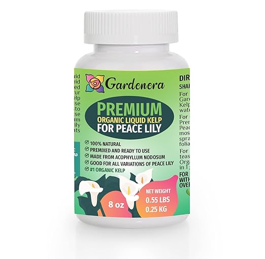 Organic Peace Lily Superfood - 8 oz - Premium Seaweed Fertilizer for Nourishing Peace Lily Plants