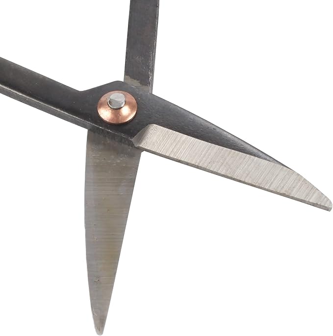 BambooMN 7.2" Black Bonsai Trimming Shear - 3 Pieces