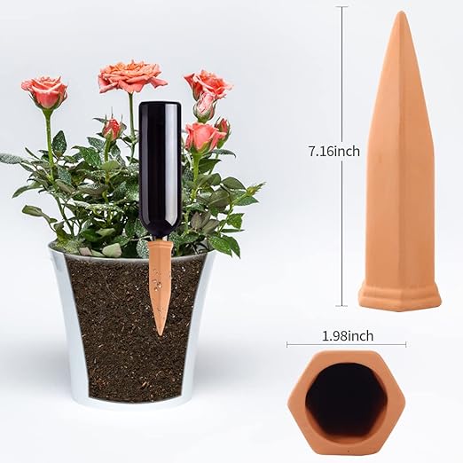 15-Pack Plant Watering Devices, Automatic Watering System for Potted Plants, Self Watering Spikes, Plant Water Seepage Device, Water Your Indoor and Outdoor Plants While on Vacation