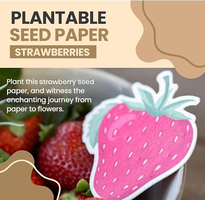 10 Pcs Plantable Seed Paper - Seed Paper Favors | Flower Seed Paper for Gardening, Crafting, Birthdays, Wedding Anniversaries | Indoor Flower Plantable Seeded Paper | Plantable Mini Seed Papers Set