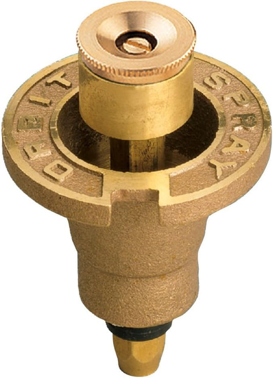 5-Pack Orbit 54070 Brass Pop-Up Flush Head Sprinkler with Full Pattern Spray Nozzle - Brass Pop-Up Sprinklers for Full Pattern Spray