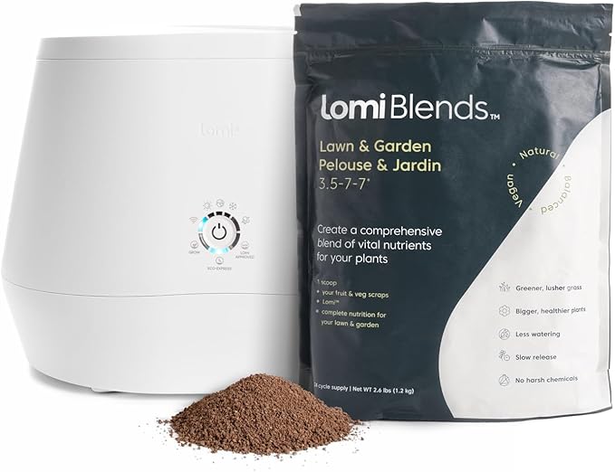Lomi Blends - All-in-One Lawn and Garden Solution - All-Natural Multi-Vitamin for Healthy Soil, Safe for Kids and Pets, Easy to Use - Sustainable Gardening