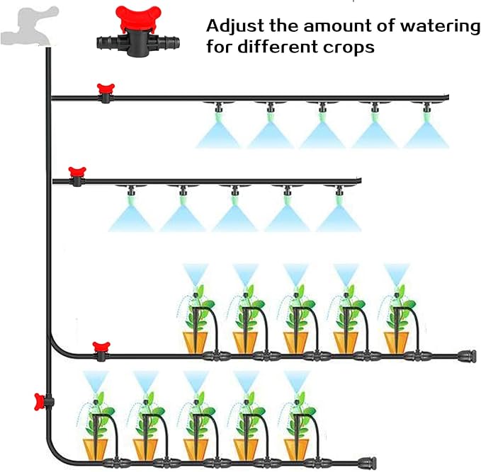 drip irrigation parts Barbed Ball valve 16mm 1/2 inch drip irrigation tubing shut off valve 10pack
