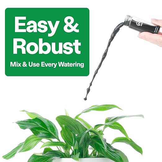 Noot Bio-Organic Plant Food Liquid Fertilizer - Makes 3.5 Gallons - Root Boosting Mycorrhizae - Fast Growth for Monstera, Aroid, Succulent, Orchid, Calathea, Philodendron - Use Every Watering (1 Vial)