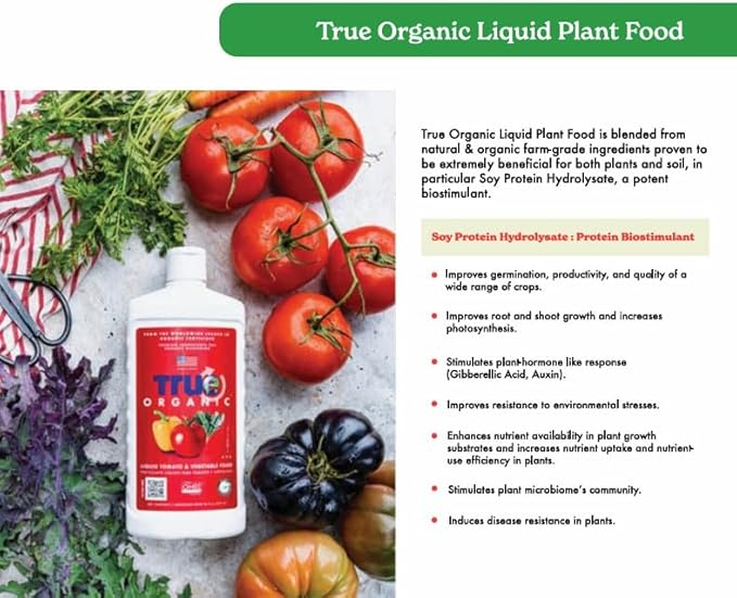 True Organic Liquid Bloom Boost – Organic Bud, Bloom & Blossom Fertilizer – 16 fl. oz. Bottle Covers 30 Sq. Ft.