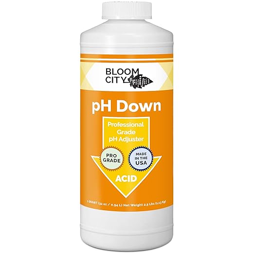 Bloom City Professional pH Down Liquid Fertilizer, Quart (32 oz)