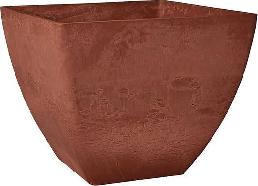 Arcadia Garden Products PSW FB40TC Simplicity Square, 16 x 16 x 13, Terra Cotta Color