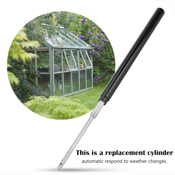 2PCS Auto Roof Vent Opener Automatic Greenhouse Window Opener for Ventilation Solar Heat Sensitive Auto Vent Kit Agriculture Gardening Tools Automatic Greenhouses Supplies (Single Spring Lifts 15 Lbs)