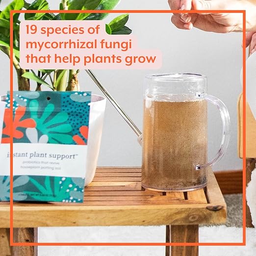 Instant Plant Support | Soil ProBiotics & Mycorrhizae for Houseplants and Indoor Gardens | No Odor - No Dust - No Mess | Package of 4 Tablets