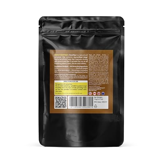 RootMax - Mycorrhizal Fungi Rooting Powder (75 g/2.64 oz) | 50X More Potent Than Rooting Hormone for Cuttings | Enhanced Formula for Bigger Roots | Treats Upto 15 Plants