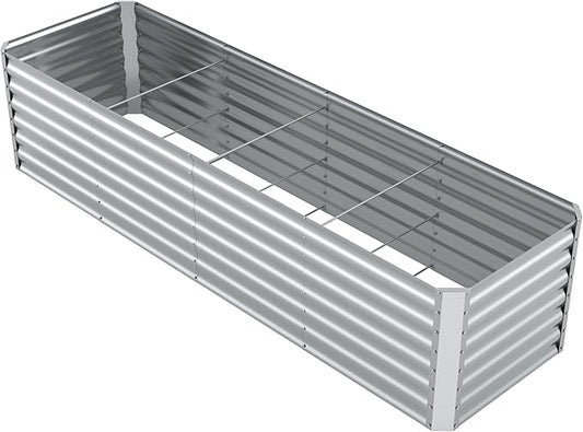 8X2.3X2FT Galvanized Raised Garden Beds Outdoor,Planter Raised Beds for Gardening, Vegetables, Flowers,Large Metal Garden Box,Deep Plant Flower pots Outdoor.