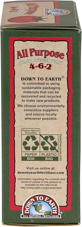 Down to Earth Organic All Purpose Fertilizer Mix 4-6-2, 1 lb