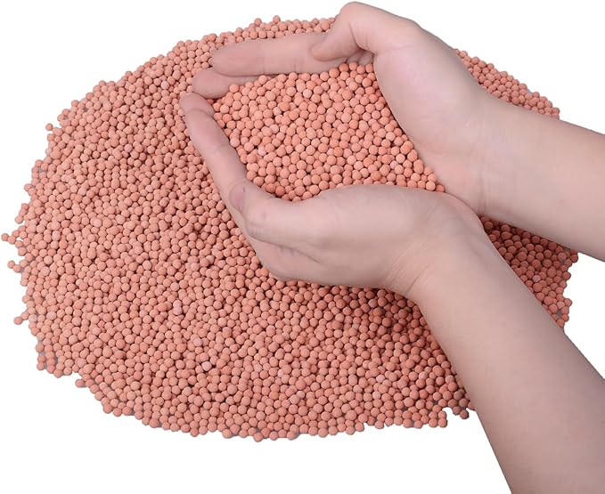 HOT SEAL 5.9 LB Clay Pebbles, 1/8'' Gardening Ceramsites Growing Media for Succulents Orchids, Aquaponics, Aquaculture Hydroponics. Ceramsite Clay Rocks Decor Cultivation, Leca for Plants