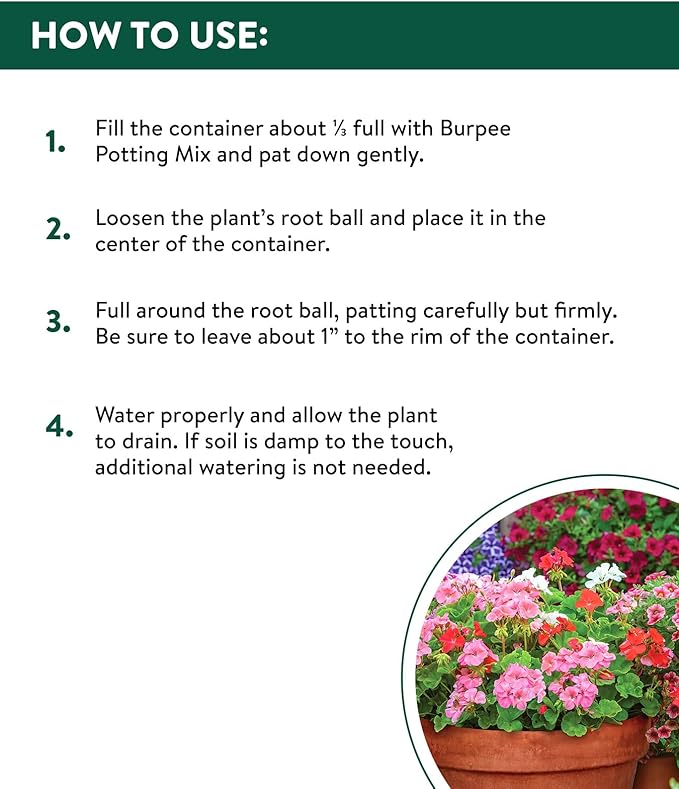 Burpee, 9 Quarts | Premium Organic Potting Natural Soil Mix Food Ideal for Container Garden-Vegetable, Flower & Herb Use for Indoor Outdoor Plant
