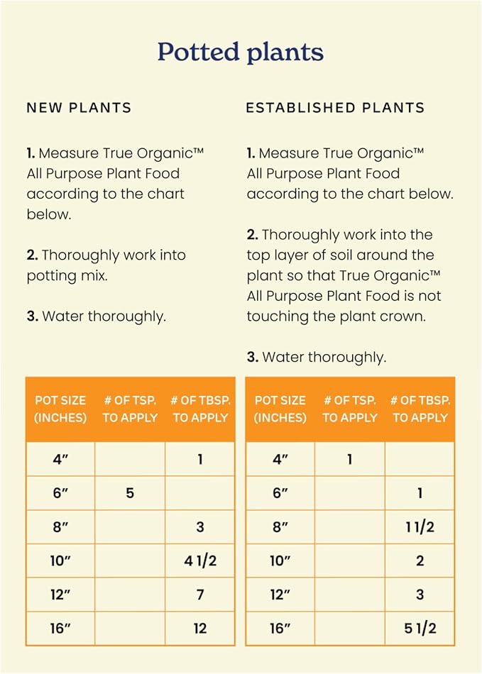 True Organic All Purpose Plant Food – Organic Fertilizer for Fruits, Vegetables, Flowers, and Herbs – 4.5lb Jug Covers 97 sq. ft.