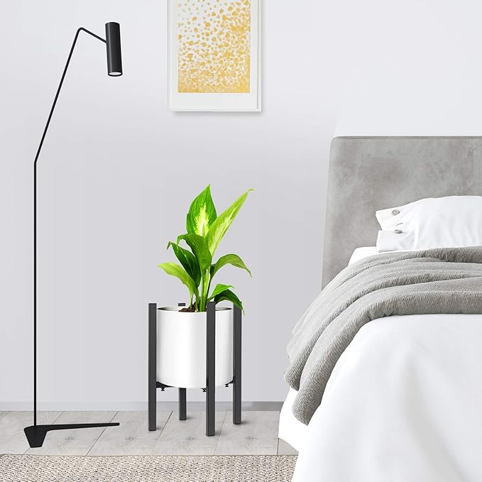 Adjustable Plant Stand, Metal Plant Holder, Modern Flower Pot Holder Rack, Display Flower Stand Holder, Expandable Plant Pot for Indoor Outdoor, Fit 8-12 in Plant Pots