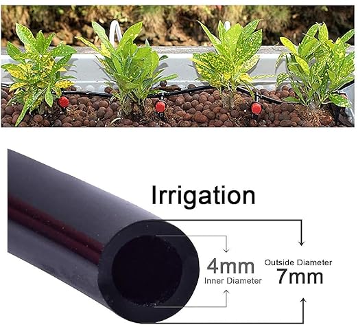 1/4" Drip Irrigation End Plug: Gardeners Drip Irrigation Fitting - Lawn Drip Irrigation System Connectors for 1/4 inch Drip Irrigation Tubing
