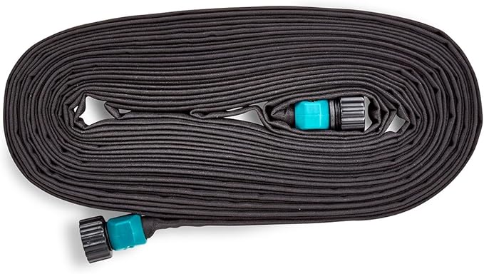 Gilmour 100049289 Garden Hose Flat Soaker Black 50 feet 870501-1001, 50' (50' (4-Pack))