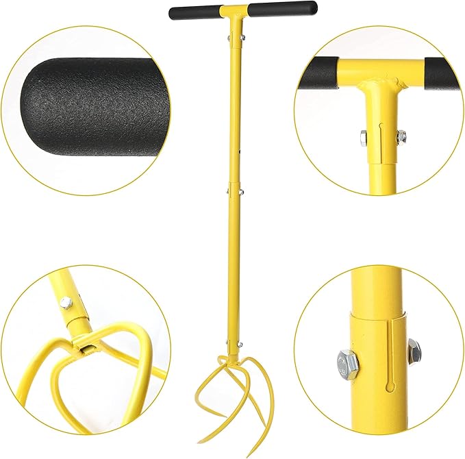 Garden Hand Tiller Garden Claw Twist Tiller Cultivator Tiller Soil Lossener Lawn Aerator Areator Loosen, Rototiller, Garden Bed and Plant Box Cultivator, Garden Tools.