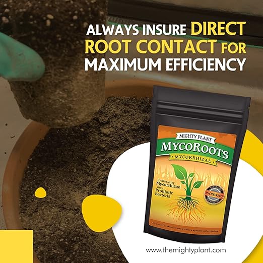 Organic MycoRoots Ultra-Concentrated Mycorrhizal Fungi Root Enhancer – 500 Spores/Gram for Optimal Plant Growth & Health | Boost Soil Nutrient Absorption (5, Ounces)