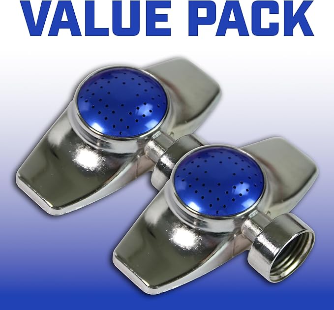 Chapin 6-9488: Square Pattern Spot Sprinkler 2 Pack, 360 Degree Sprinkler Head for Small Gardens and Lawns, Up to 30-Feet Coverage Area, Lawn Sprinkler, Small Area Yards and Garden Watering, Blue