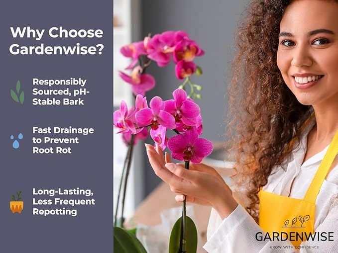 Premium Orchid Bark for Potting Mix – Ready-to-Use Pine Bark for Indoor Plants, Orchid Repotting & Soil Mix Creation, Ideal Orchid Medium (1 Quart)